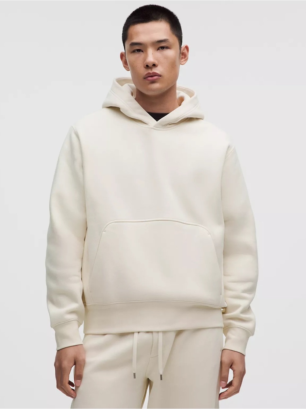 Lululemon Steady State Pullover Hoodie Men’s Size Small Light Ivory